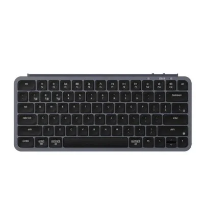 Keychron B1 Pro Ultra-Slim Wireless 75% Zmk Custom Keyboard For Win & Mac - Space Grey, Arabic